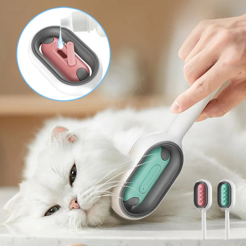 Pet Brush - Escova 2 em 1 para Limpeza e Bem-Estar